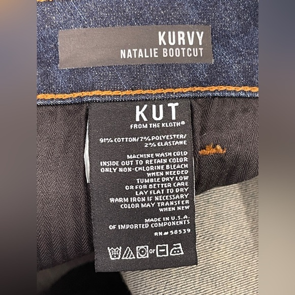 Kut From The Kloth Kurvy Natalie Bootcut Size 16 Acquire - Picture 6 of 7